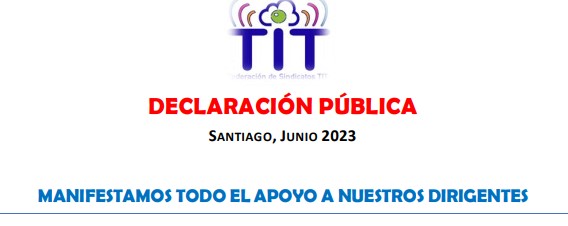 Declaración pública de apoyo TIT